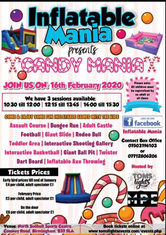 Inflatable mania presents candy mania