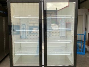 Commercial Double Door Display Freezer Glass