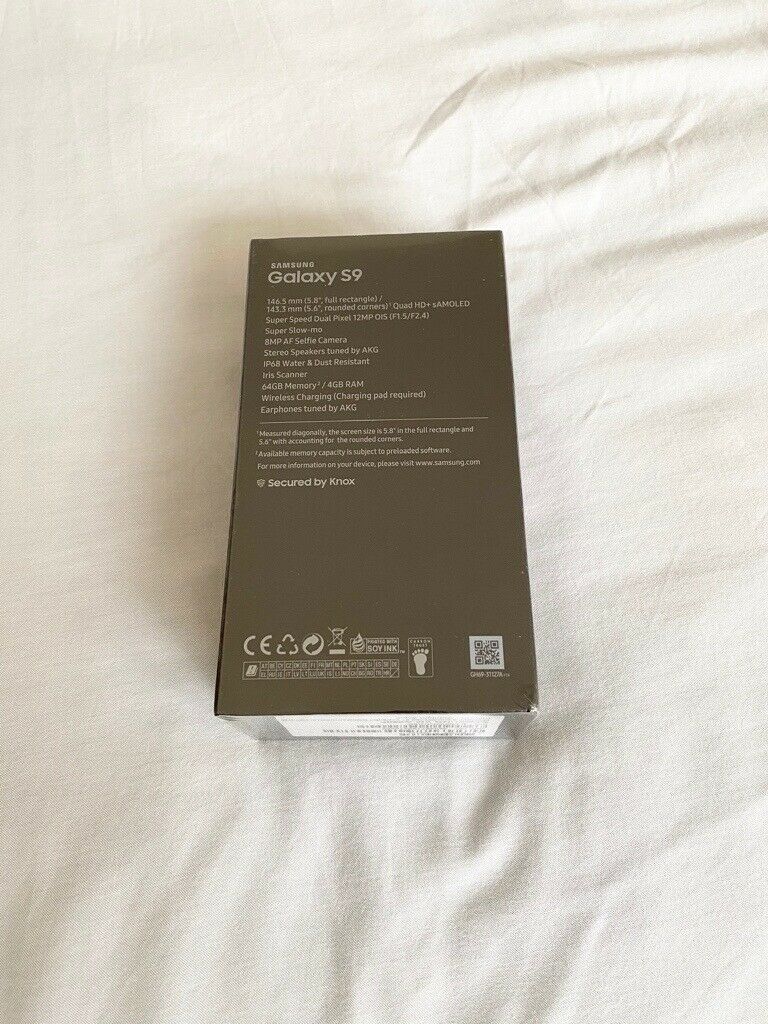 BRAND NEW SAMSUNG GALAXY S9 64GB MIDNIGHT BLACK ON VODAFONE AND LEBARA £300 NO OFFER CAN DELIVER