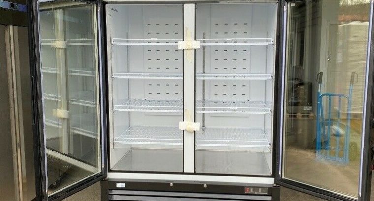 Commercial Double Door Display Freezer Glass