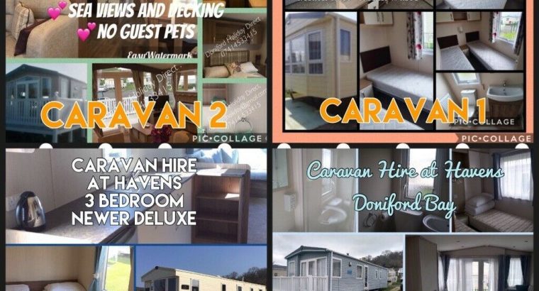 Caravan hire havens Doniford bay somerset & Caravan letting service for the uk £50 pw
