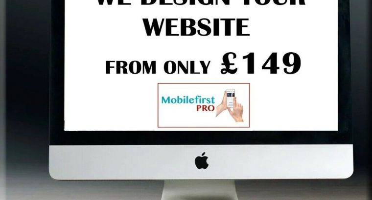 WE BUILD YOUR WEBSITE FROM ONLY £149
