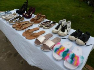 13 Pairs of Ladies shoes, trainers, sandals, sliders etc. £20 for them ALL