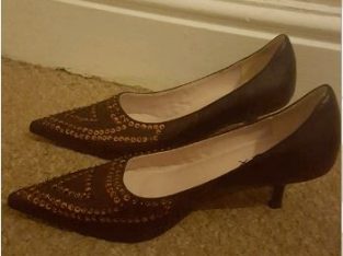 New Brown heeled Shoes £5