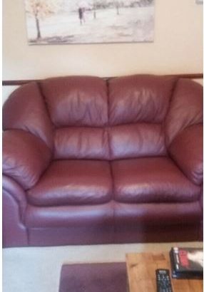 2 and 3 seater leather sofas for sale