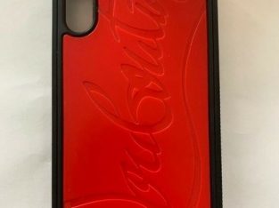Genuine Louboutin iPhone XS Max Phone Case Red and Black