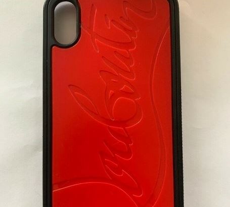 Genuine Louboutin iPhone XS Max Phone Case Red and Black