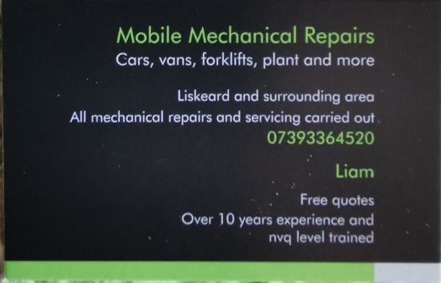 Fully mobile Mechanical Repairs
