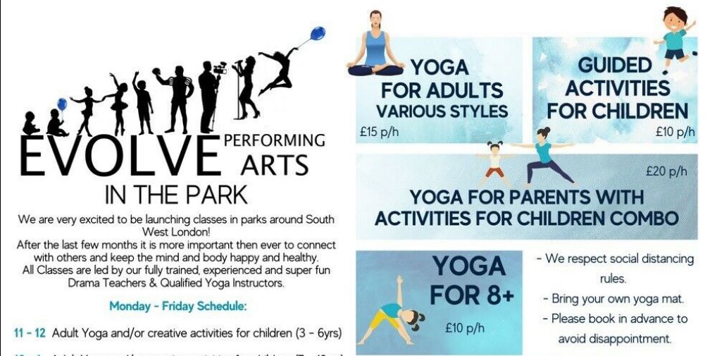 Yoga Sessions for Adults and Fun activities for Children