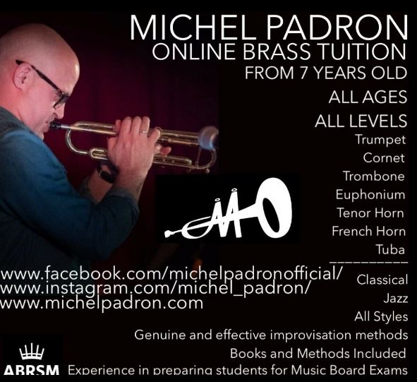 ONLINE BRASS TUITION, ALL LEVELS, FROM 7 YEARS.