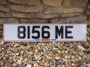 Cherished Number Plate, 8156 ME