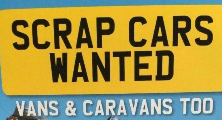 SCRAP CARS AND VANS WANTED – ALL WEST MIDLANDS – BEST PRICES PAID – 1 HOUR COLLECTION