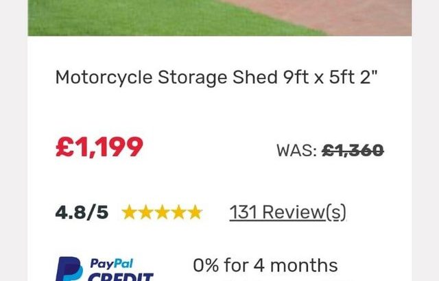Carbonated motorcycle shed