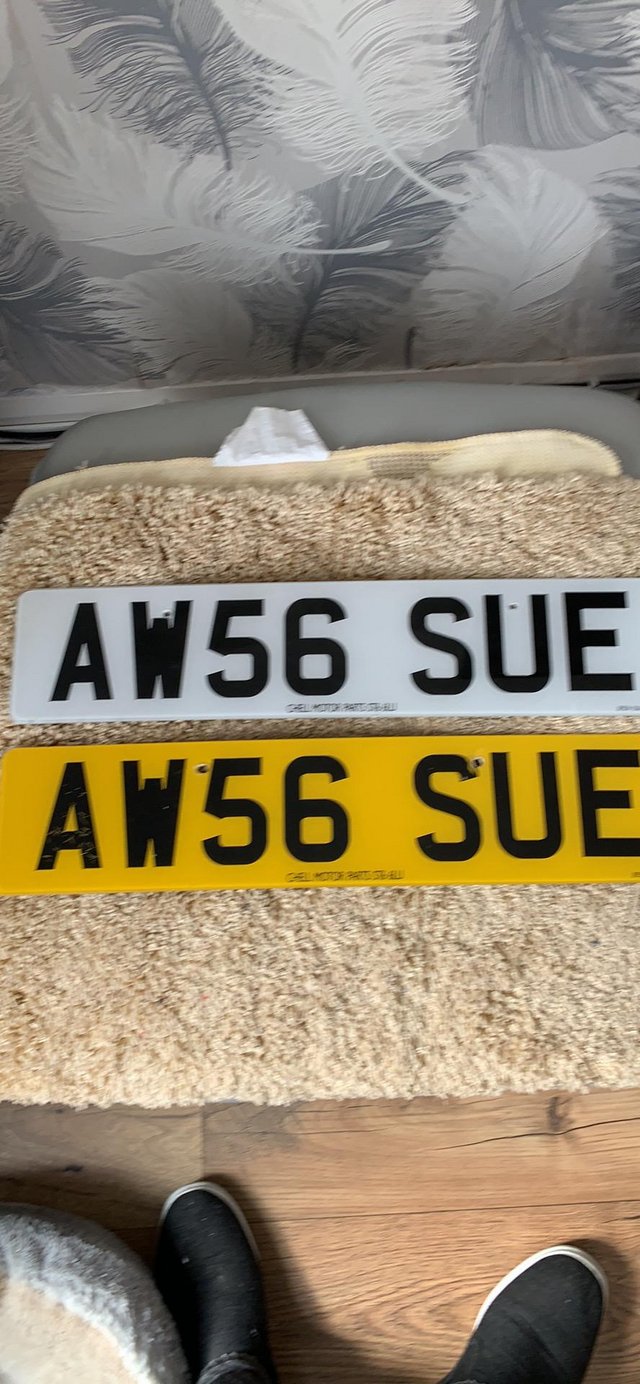 Private number plate AW56SUE