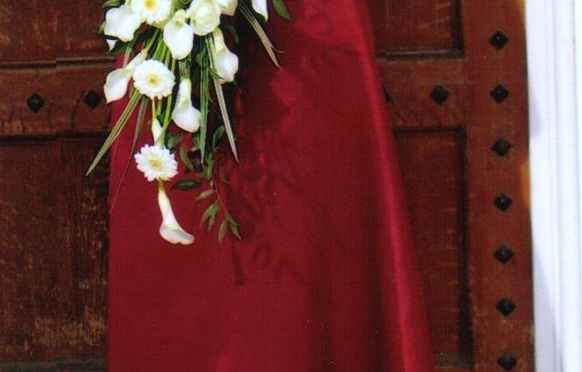 Wedding/Bridesmaid/Ball Gown – burgundy colour £ovno
