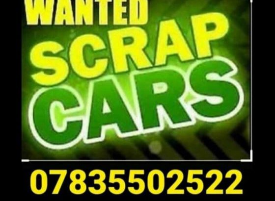 SCRAP CARS VANS WANTED TODAY