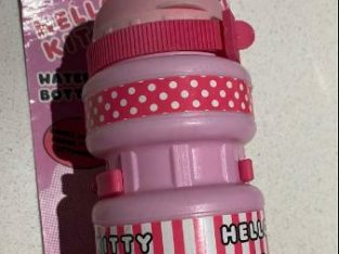 Hello kitty water bottle with Bike fitting