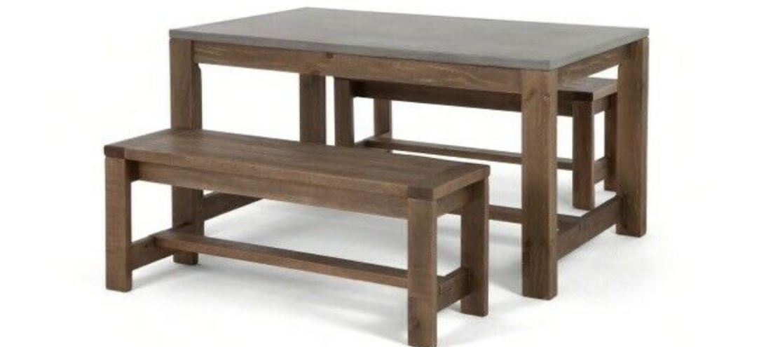 Brand new dining table and bench set