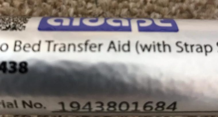 Solo Bed Transfer Aid with strap set – like new