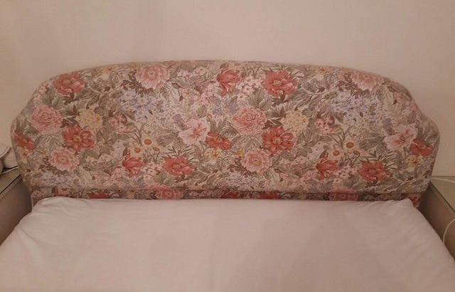 King Size Quilted Floral Headboard