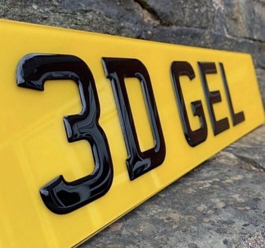 3D GEL AND 4D NUMBER PLATES