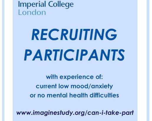 16 – 25 year olds needed for research study at Imperial College London