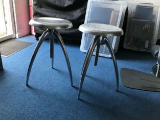 Pair of Retro adjustable breakfast bar stools