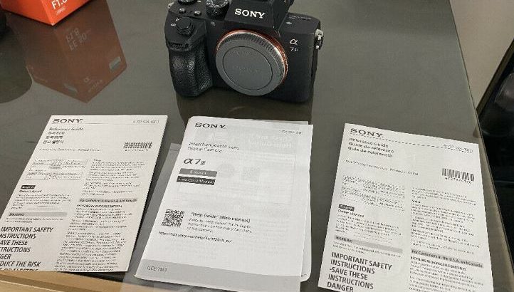 Sony A7iii + 50mm 1.8f Lens + x3 Batteries