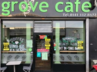 The Grove Cafe Leasehold on offer – Profitable Café located in Maryhill