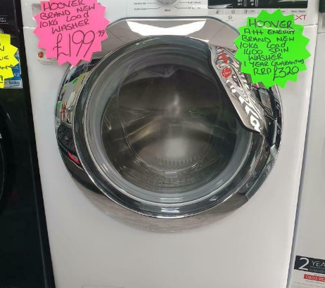 Brand new white hoover 10kg load 1400 spin washer