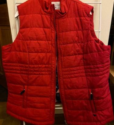 Country Rose ladies red Gilet XL