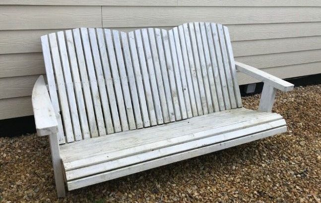 Adirondak style garden bench. Hand made
