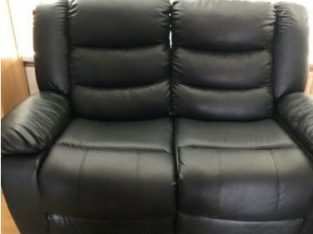 3 seater and 2 seater leather recliners