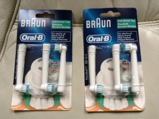 BRAUN ORAL-B PLAQUE REMOVER & 2 x PACKS REPLACEMENT BRUSHES