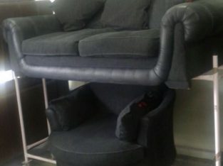 Newe dfs black sofa swivel chair