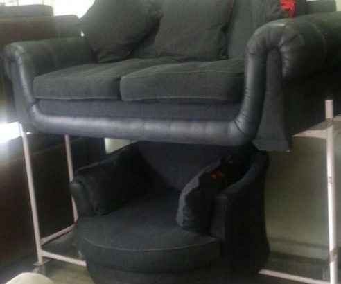 Newe dfs black sofa swivel chair