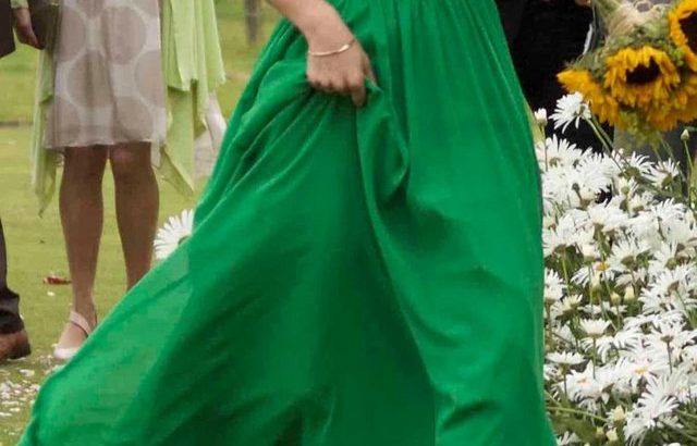 Size 8, halter neck, green bridesmaid dress, Alfred Angelo Offers