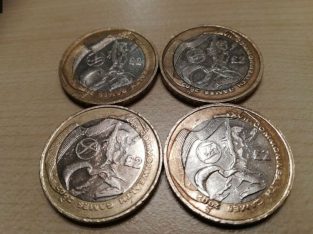 The 4 x £2 Commonwealth Games 2002 Commemorative set of coins