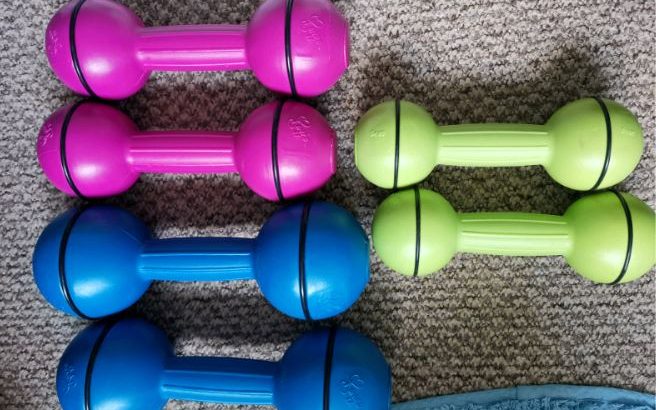 Davina Vinyl Dumbbell Set