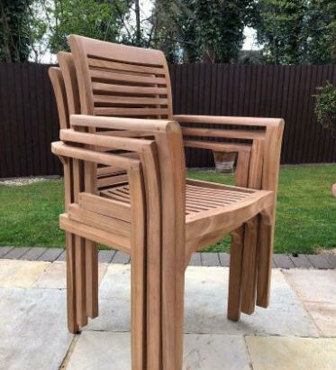 Bramblecrest Teak 6 seater extending garden furniture set