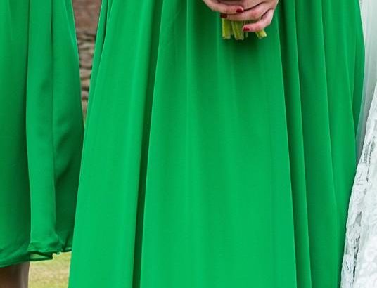 Size 8, halter neck, green bridesmaid dress, Alfred Angelo Offers