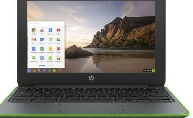 Green hp Chrombook 11 G5