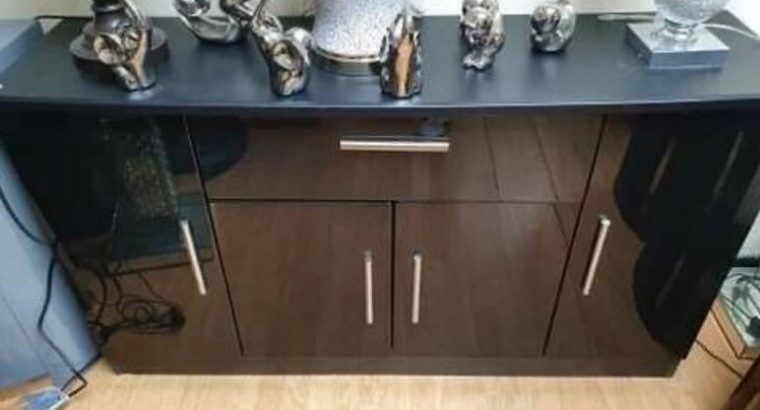 For sale One Drawer Sideboard Black High Gloss Four Door