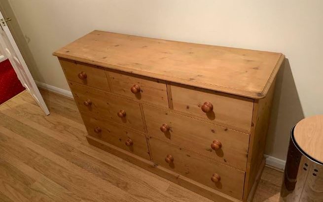 For Sale Pine chest of drawers