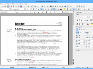 Professional Office Software Suite for MS Windows compatible with MS Office Word Processor
